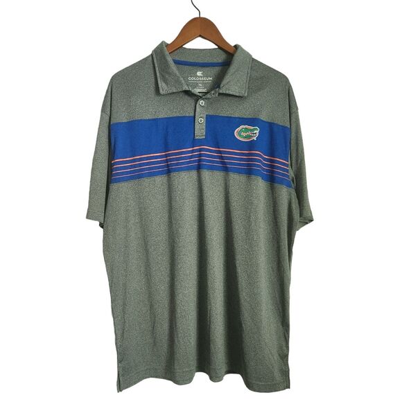 Florida Gators Polo Shirt Mens XL Short Sleeve College Classics Orange Blue Logo - Picture 1 of 4